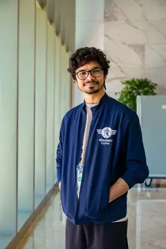 Rushabh Shah: Full length, standing